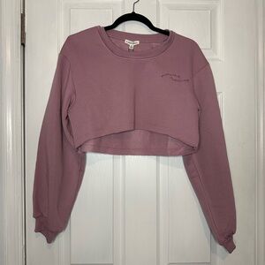 For Love And Lemons Cropped Crewneck Sweatshirt S NWT